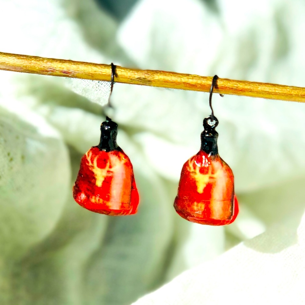 40 Yr. Single Malt Scotch Bottle Earrings